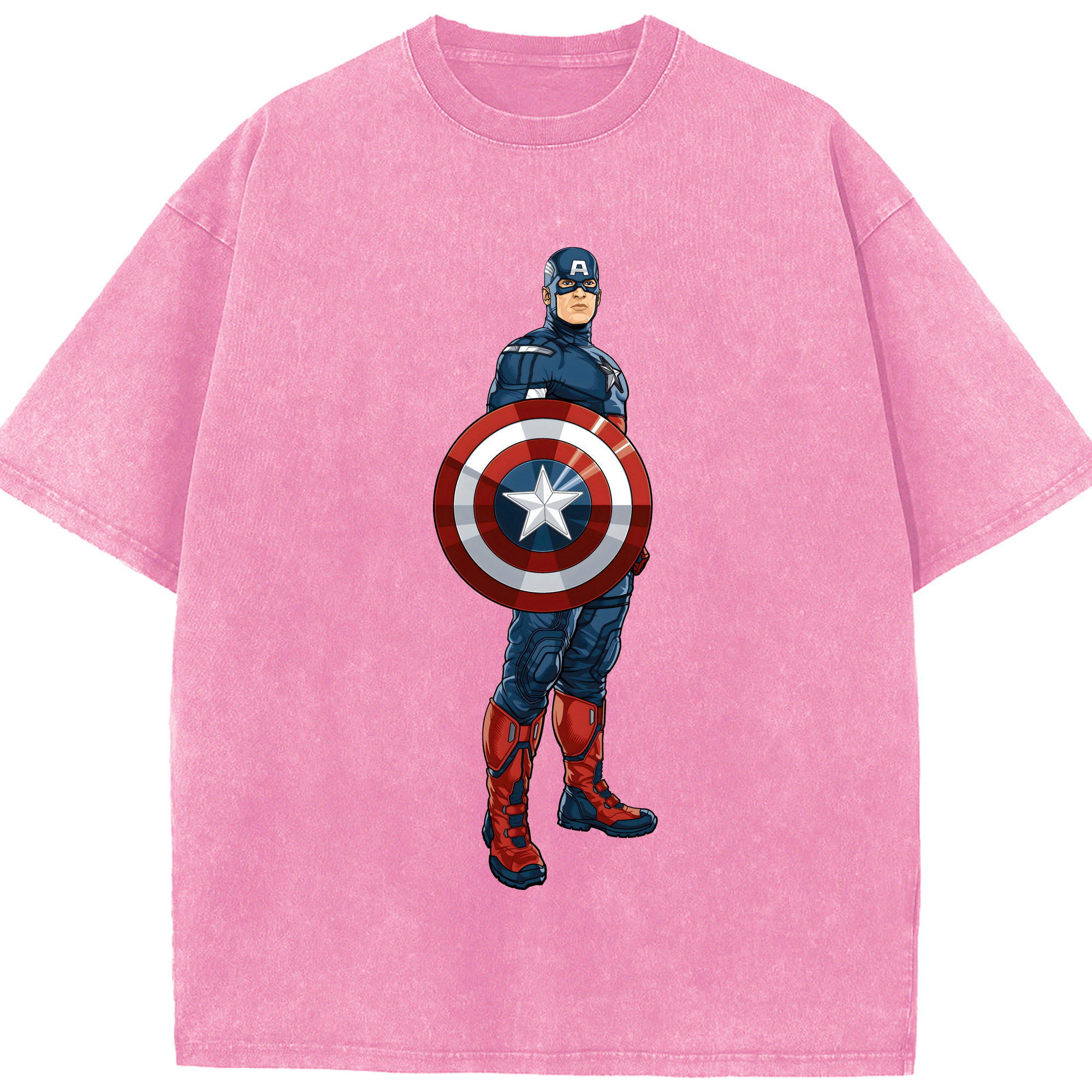 （画像用） アベンジャーズ The Avengers 綿100% ヴィンテージ風 半袖Tシャツ（フロントプリント）